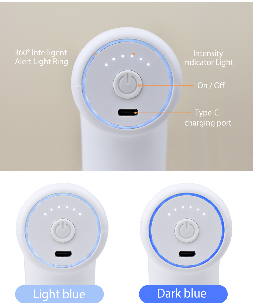 Mini Massage Gun Fascial Gun Massager Pocket Size White Deep Tissue Massager Gun for Muscle Relaxation