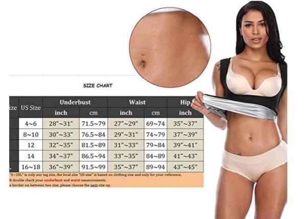 N8000 Silver Nano Waterproof Waist Trainer Workout Belt For Exercise