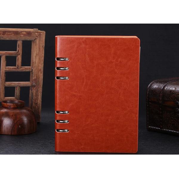 Business gift - Manufacture loose-leaf notebooks 6 ring binder leather agenda LN-005