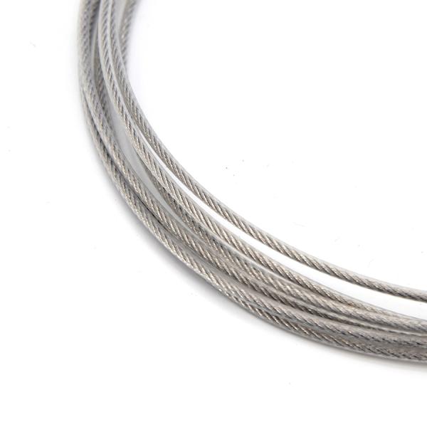 Cables de acero inoxidable 1x7 de nylon transparente revestido 0.2mm 0.25mm para la pesca