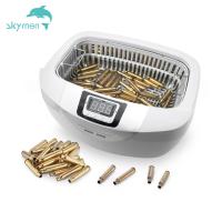 Skymen ultrassônicos JP-4820 do líquido de limpeza 40KHz 70W do banho de 2,5 litros para as caixas de cartucho de bronze