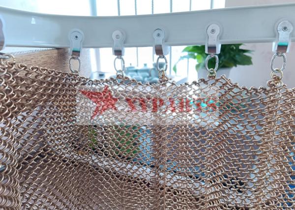 Aluminum Chain Mail Metal Mesh Curtain Used For Space Divider