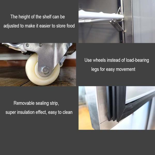 Холодильник с морозильной камерой для ресторана в вертикальном положении, коммерческий, 360 л