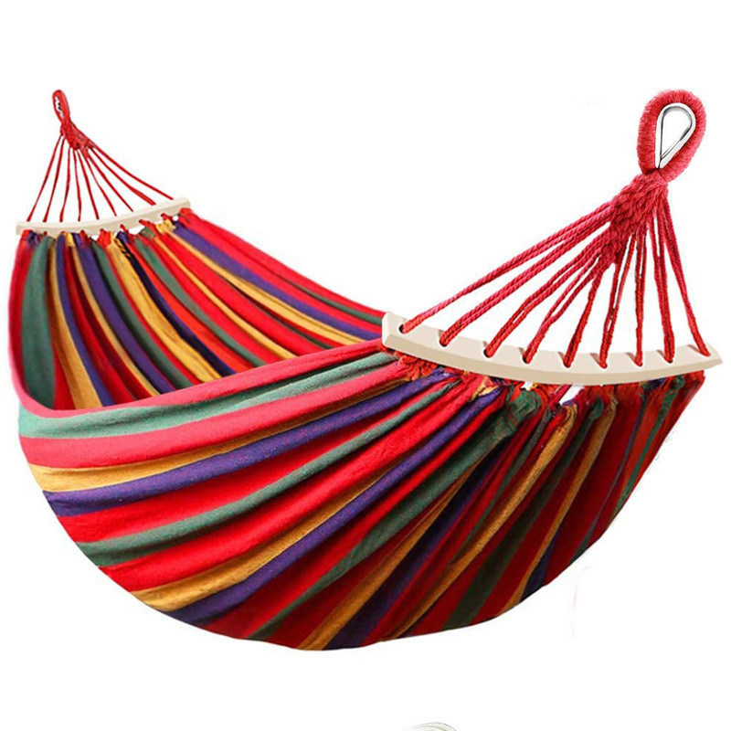 Lightweight and Compact 2 Person Nylon Hammock for Outdoor Camping