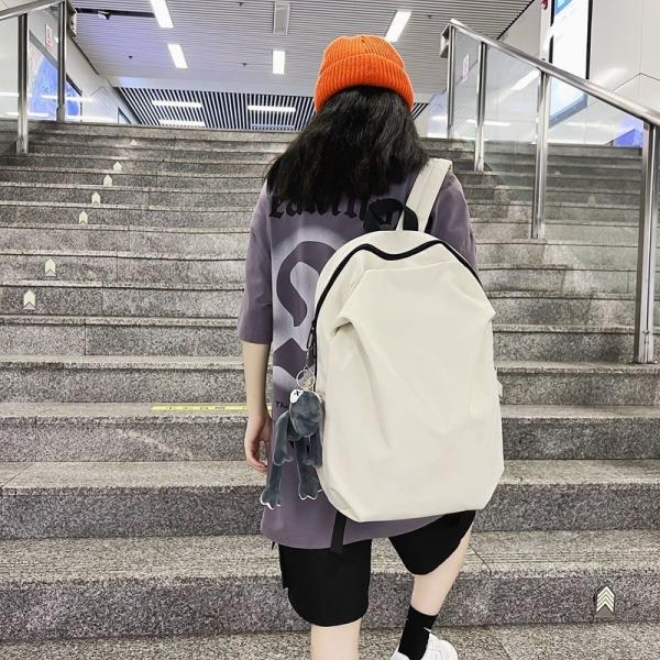 Simple Backpack Fashion Large-Capacity Travel Backpack Female Casual College Student Junior High School School Bag