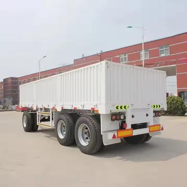 40FT 3 Axle Payload 45T Heavy Duty Mechanical Suspension 13pc Leaf Spring Wall Side Semi Truck Trailer