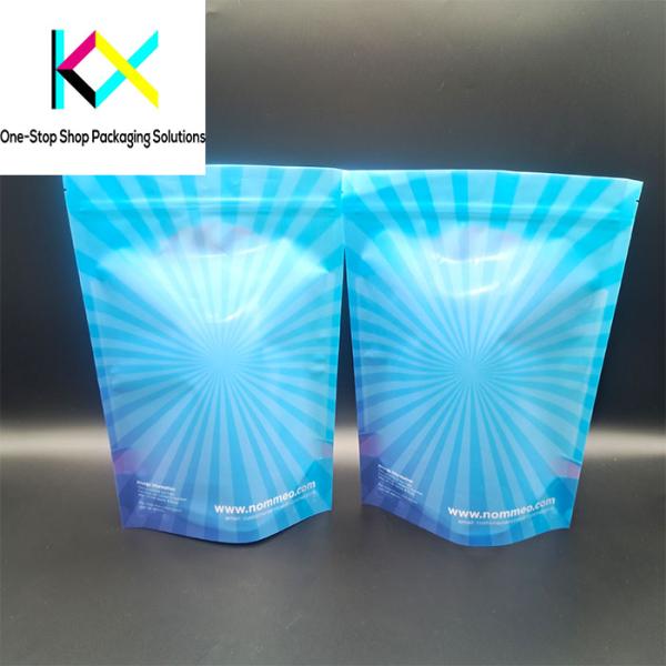 ISO9001 Clear Window Stand Up Plastic Bags Food Packaging Doypack 130um