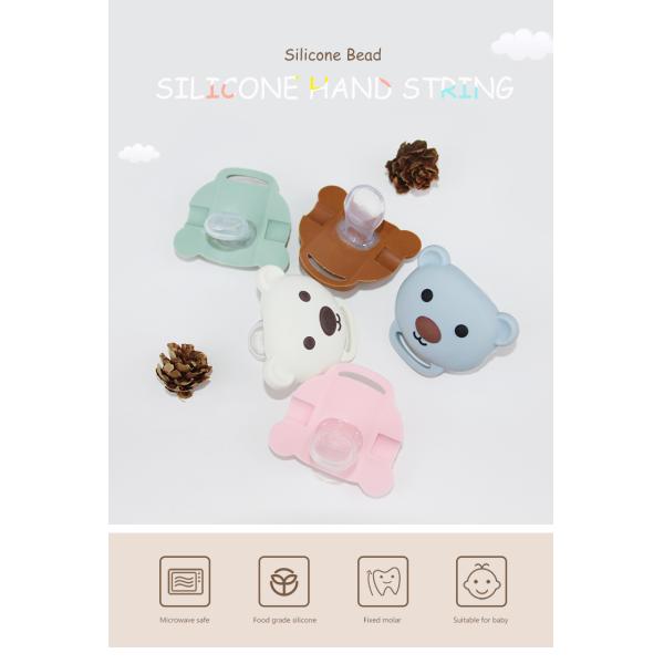 Цепь Pacifier младенца силикона качества еды с милой животной формой панды
