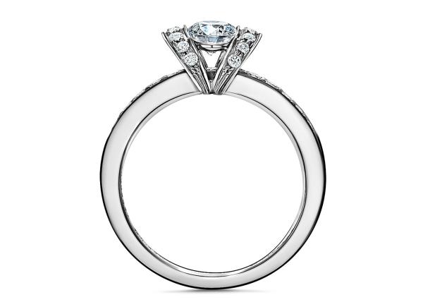 0.78ct Engagement Wedding Ring Set 14K White Solid Gold Round Cut 3MM