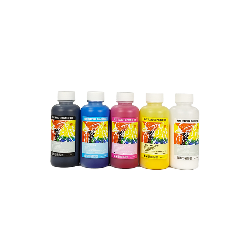 FCOLOR Digital Heat Transfer Printing 100ml Water Based Tinta DFT Ink Compatible for Epson L1800 DTF Printer