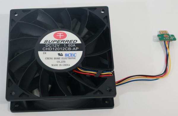 DC24V PBT Vehicle Cooling Fan , 23dB Noise Level 0.77A Automotive Cooling Fan