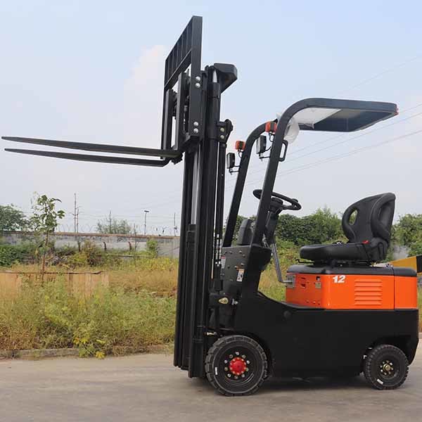 Container Mast CPD12 Lead Acid Battery Forklift 1200kgs 2 Stage Electric Fork Lifts