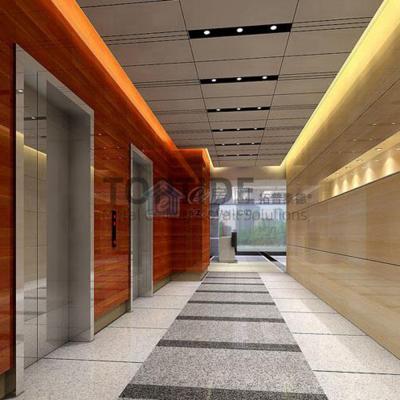 Modern Indoor Perforated Decorative Materials Aluminum False Drop Ceiling Cross Tee