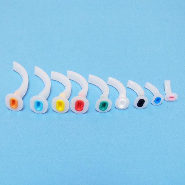 High quality different sizes 40mm-120mm color code medical paryngeal guedel airway for single use