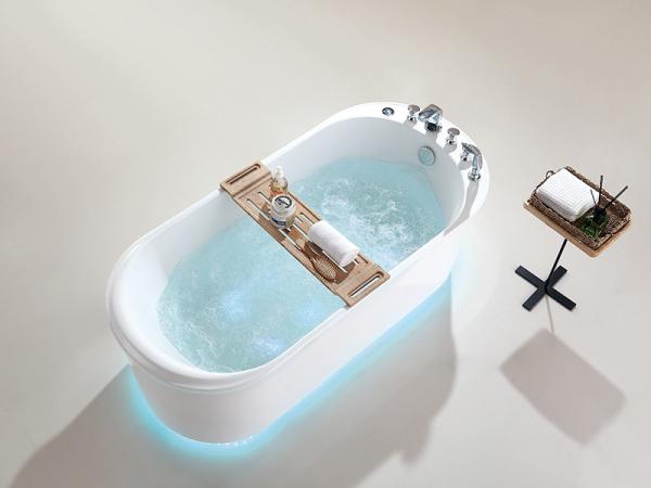 White Acrylic Free Standing Bathtub Bath SP1028 Comfortable To Sit And Lie