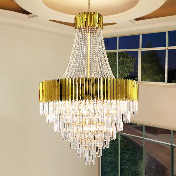 Led Crystal Chandelier For Living Dining Room Round Rectangle hotel lobby chandelier(WH-CY-239)