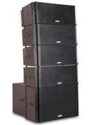 2* 10 inch two way active powered line array speaker LA210AE