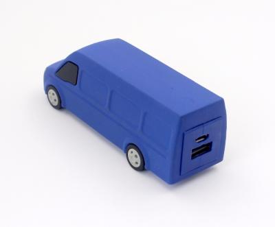 Custom PVC Molded Truck Shaped Soft PVC Power Bank with 3000mAh 18650 Battery for Mobile Phone