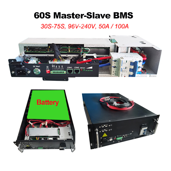 Система управления батареей 60S 192V, HV BMS с реле для хранения батареи BESS UPS