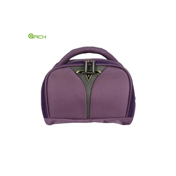 1680D Cosmetic Vanity Duffle Travel Luggage Bag with In-lid zippered pockets