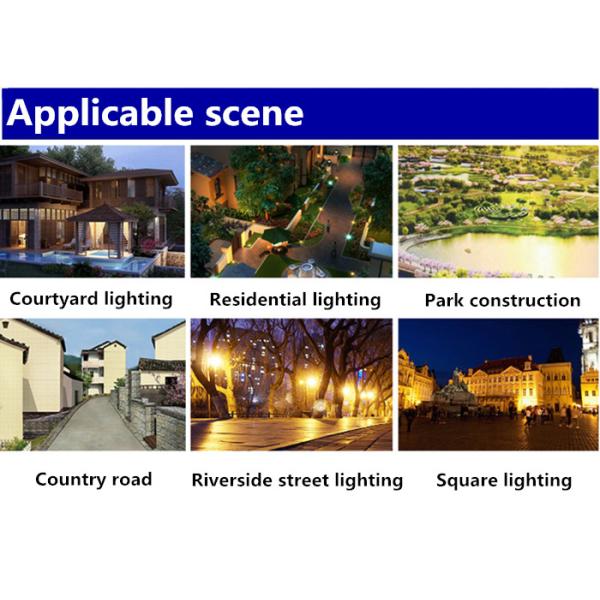 Cool White Exterior Solar LED Lights 40 Watt Solar Powered Dusk To Dawn Outdoor Lighting