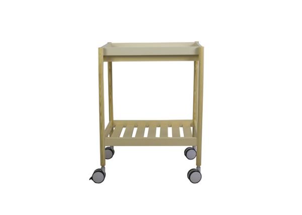 Pine Frame 360 Degree Casters Bsci 5KG Small Kitchen Storage Trolley