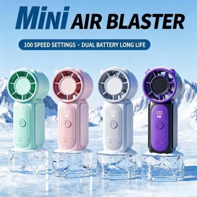 Lightweight Portable Turbo Fan , Portable USB Fan With Adjustable Speed / Ergonomic Handle