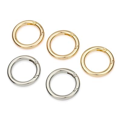 Eco-friendly 1 Circle Snap Clip Hook O Ring Spring for Handbag Accessories 25mm Round Gate Rings Key Ring