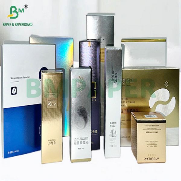 Carton de papier couché C1S 250 g/m² 300 g/m² avec doublure en feuille d'aluminium pour emballage