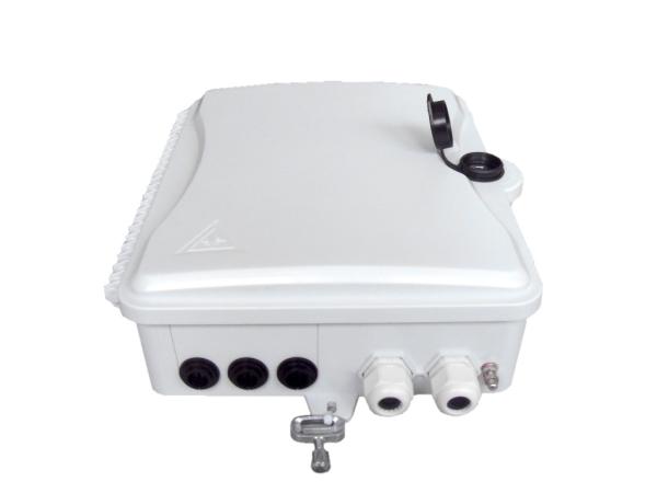 IP54 FTTH Fiber Optic Termination Box 16 SC Port Grey 70~106KPa