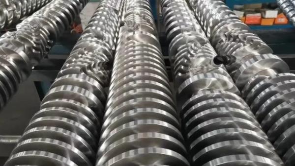 92/188 High Output Conical Twin Screw Barrel For Extruder Spare Parts