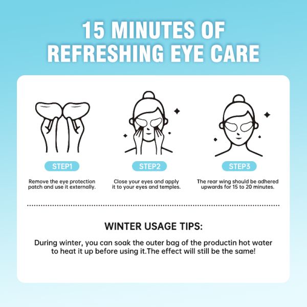 Comfortable Eye Cooling Patches Skin Friendly Medical Eye Patches Targeted Acupoint Therapy