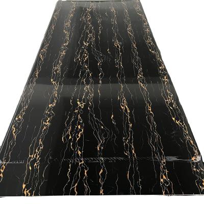 Modern Style Grey Tile Effect Bathroom PVC Wall Panels for Interior Wet Wall Cladding