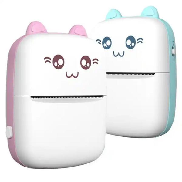 Printer Portable Bluetooth 4.0 Printer Photo Thermal Printer Phone Wireless Connection Printer 1200mAh Battery