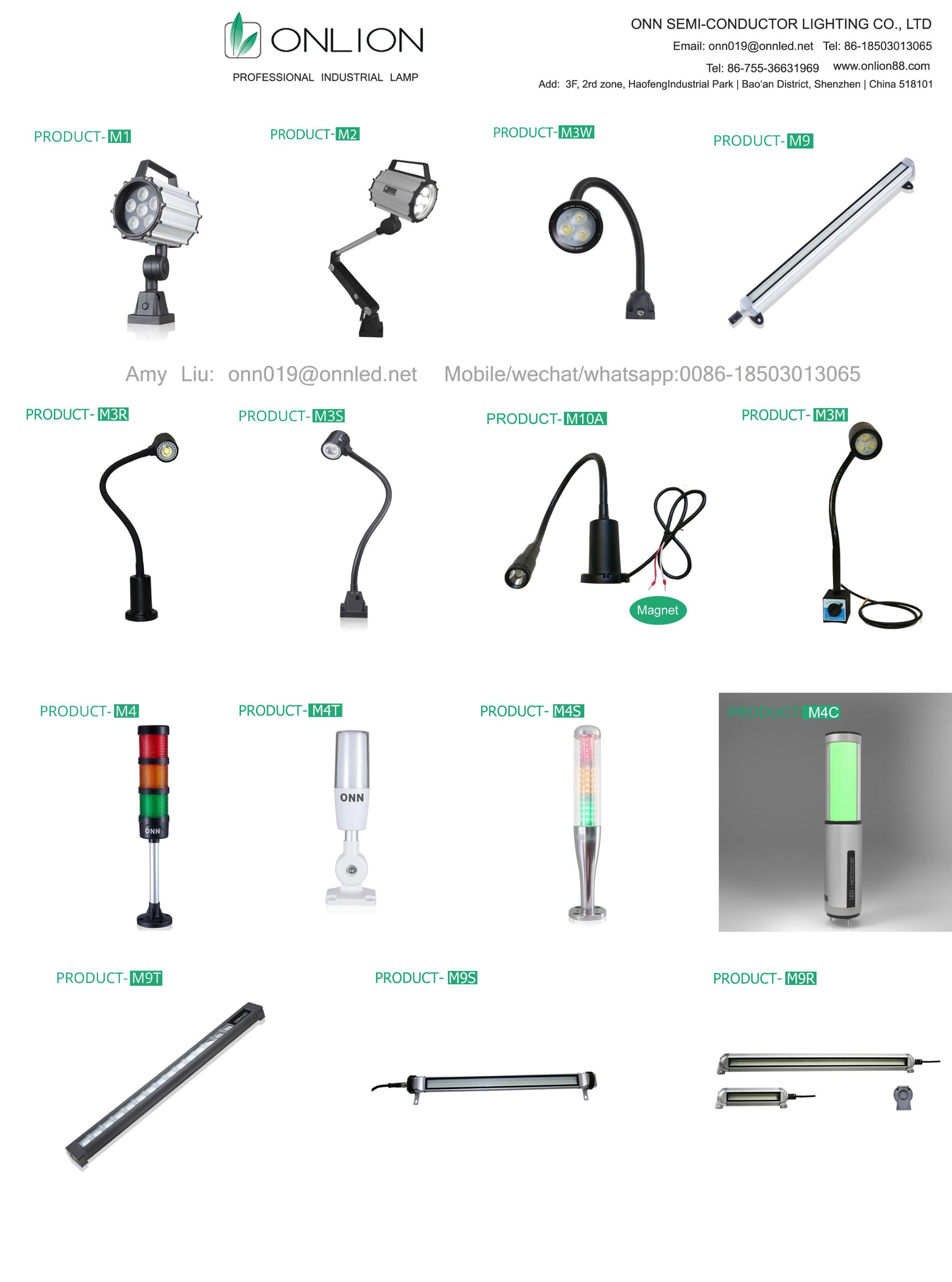 IP65 Waterproof Flexible Gooseneck Work Light Industrial LED CNC Machine Light