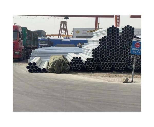 Tubo de ferro galvanizado redondo quadrado prata carbono Q235B aço ODM