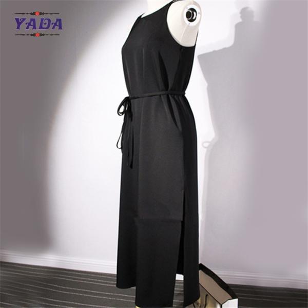 Открытый спинной перекресток с длинным спагетти ремнем, макси с линией юбки, пляжное платье, платья для женщин, хорошего качества.