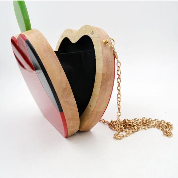 Fashion Apple Shape Evening Clutch Bags Red Everyday Clutch Purse For Party