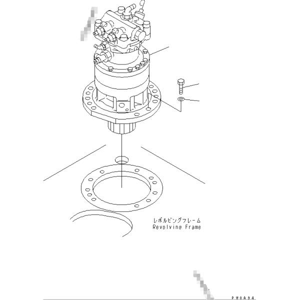 Мотор качания частей экскаватора Комасту ПК60-7 разделяет цилиндровый блок набора уплотнения