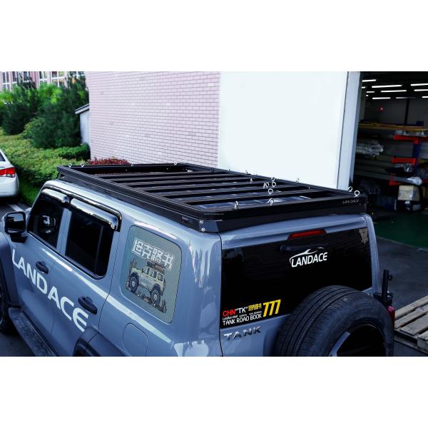 AL6063 SS304 4X4 Tank 300 Aluminum Alloy Universal Luggage Roof Rail Basket Car Roof Racks for GWM