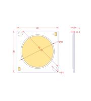12S30P 75W Grow Light LED COB Driverless COB LED 120-170lm/w