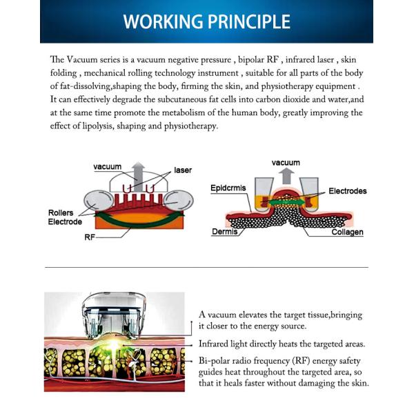 40K Cavitation Vacuum Roller Massage  Slimming Vela Shaping Machine