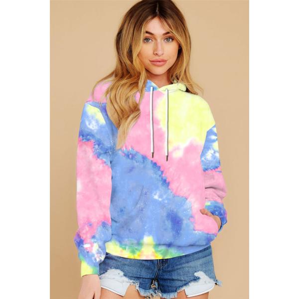 Новые hoodies пуловера краски погружения дизайна для женщин