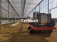 Culture hydroponique élevant la machine portative de gouttière pour planter des fraises, tomates