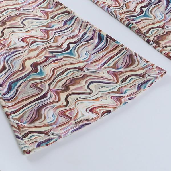 Polyester Fiber Temperament Ladies Casual Pants High Waisted Flare Pants