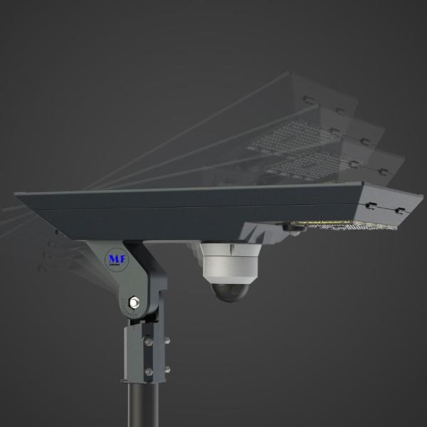 Sensor de movimento à prova d'água de exterior Lâmpada de poste solar Iluminação de rua de paisagem LED Luz solar de rua