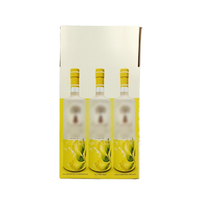 Master B-Flute Corrugated Carton Heavy-Duty Shipping Box Glass Bottle Packaging