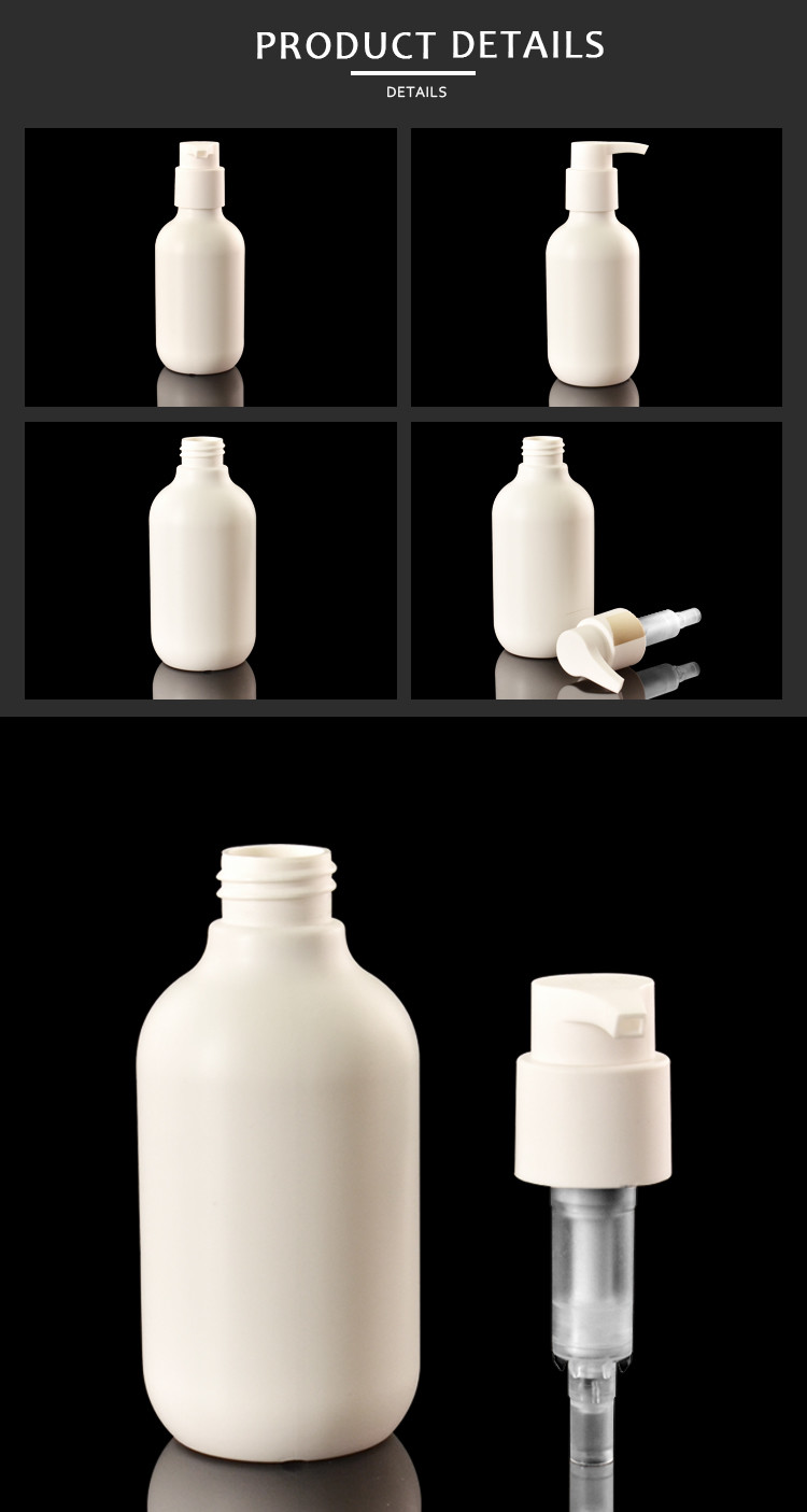 пластиковое круглое PE 300ml косметическая бутылка подгоняла лосьон мытья руки нагнетает бутылку шампуня