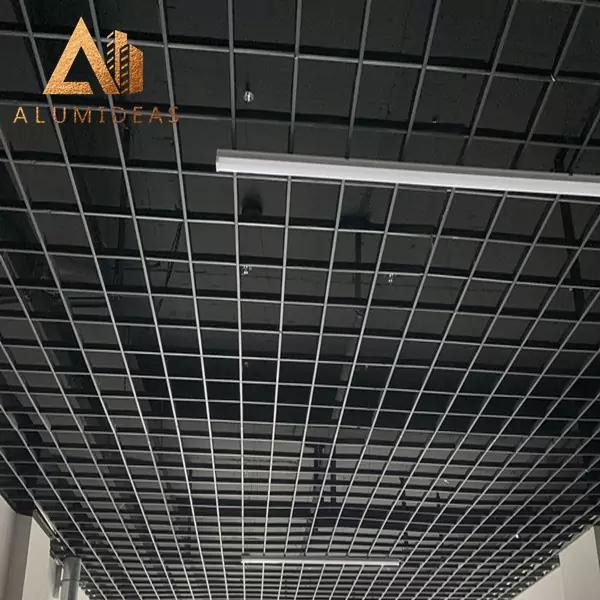 Aluminum  Suspended Metal Grid Ceiling