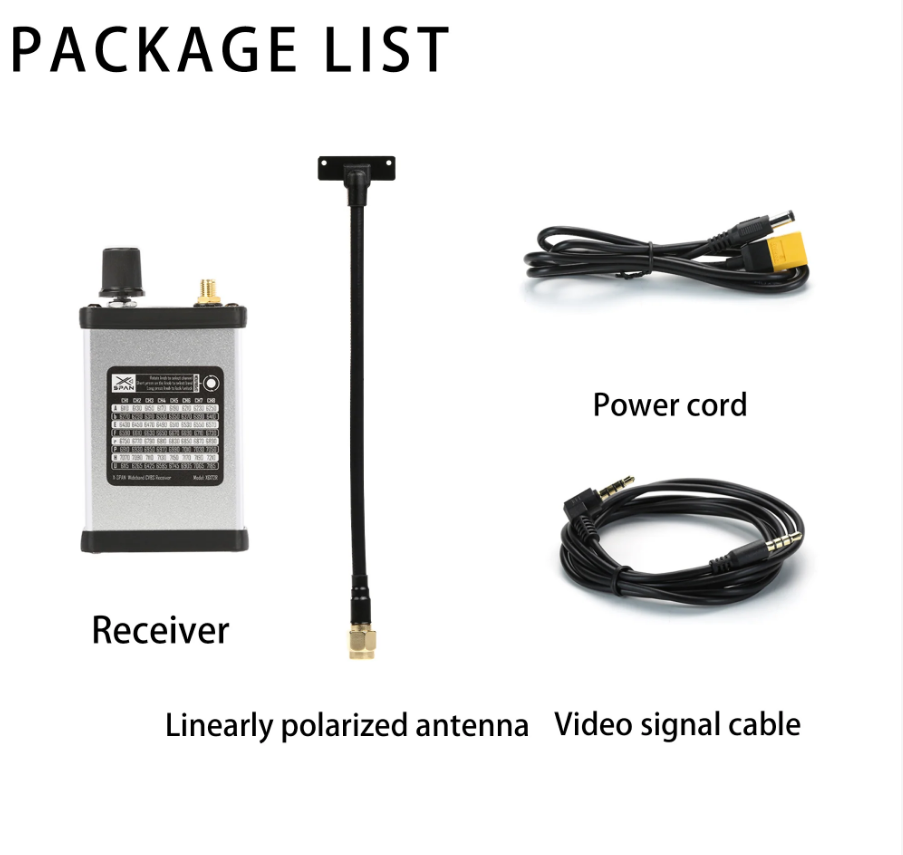 RUSHFPV 6.1G-7.2G XSPAN VRX RECEIVER MODULE KIT For FPV Drone